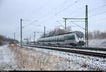 Nachschuss auf 1442 712 (Bombardier Talent 2) der S-Bahn Mitteldeutschland (DB Regio Südost) als S 37510 (S5) von Zwickau(Sachs)Hbf nach Halle(Saale)Hbf, die bei Kanena-Bruckdorf auf der Bahnstrecke Magdeburg–Leipzig (KBS 340) fährt. [4.2.2018 | 9:44 Uhr]