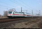 Nachschuss auf 145 559-0 DB als IC 2049 (Linie 55) von Köln Hbf nach Dresden Hbf, der in Halle-Kanena auf der Bahnstrecke Magdeburg–Leipzig (KBS 340) fährt.