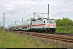 146 577-2 DB als IC 2445 (Linie 55) von Köln Hbf nach Dresden Hbf fährt in Halle-Kanena/Bruckdorf auf der Bahnstrecke Magdeburg–Leipzig (KBS 340).
[31.5.2019 | 10:59 Uhr]