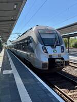 15.08.2026 | 1442 601 als S5 (37572) von Zwickau (Sachs) Hbf nach Halle-Trotha. Aufgrund einer Sperrung des City-Tunnels in Leipzig,  verkehrte der Zug ab B�hlen abweichend direkt zum Leipziger Hauptbahnhof. Der Weg f�hrte hier �ber die Waldbahn. Auf ...