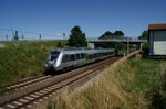 Am 24.06.2016 ist 1442 135 als S37513 vom Flughafen Leipzig-Halle nach Zwickau unterwegs und wurde hier bei Gerstenberg abgelichtet.