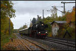 Das S�chsische Eisenbahnmuseum Chemnitz-Hilbersdorf hatte am 25.10.2026 zur Dampffahrt ins Erzgebirge geladen.