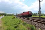 143 033-9 kurz vor den Hp Mosel bei Zwickau.12.05.2012