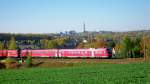 durch das herbstliche Hilbersdorf bei Freiberg (Sachsen) kam am 21.10.12 ein IRE bei schnstem Sonnenschein Richtung Dresden