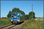 650 057-2 der Freiberger Eisenbahn am 21.07.2013 als Sonderzug nach Freiberg zwischen Gro�voigtsberg und Gro�schirma.