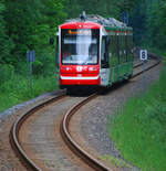 Ein Citylink auf  Dienstfahrt  am 27.05.2016 zur Erprobung der neuen Chemnitzbahnlinie C15 (Chemnitz - Hainichen). Aufgenommen kurz vor dem Hp Braunsdorf-Lichtenwalde aus Richtung Hainichen kommend. Ein Gruß geht zurück an die freundlichen Ladies im Führerstand. Danke für den  Pfiff !