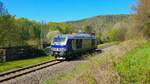 Am 3.5.23 fuhr 248 002 von Railsystem RP Lz nach Zschopau um dort einen Holzzug abzuholen, hier kurz vor Hennersdorf (Sachs).