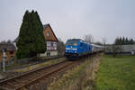 Am 28.12.2025 zog 246 049 den Ostth�ringer IC als Leerzug von Leipzig nach Gera. In Lohma wartete der Fotograf.