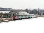 4 x V 300 der Wismut  DGS 93112  am 18.02.10 bei Schm�lln/Th�r. gezogen von V100 2009