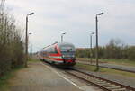 DB 642 613 vom VVO als Tfzf Richtung Leipzig, am 09.04.2025 in Leipzig-Knauthain.