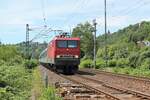 SRS-143 175-8 mit Steuerwagen Bnrbdzf 480.2 der Weser-Ems-Eisenbahn (WEE) im Einsatz als Ersatzzug für Abellio zwischen Halle (Saale)-Saalfeld (Saale) als RB 25.