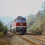 18.10.1986: Camburg an der Saalebahn.