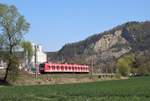 423 071-0 (S Bahn München) fuhr am 22.04.20 durch Kahla. 