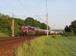 1293 200 (ÖBB Nigthjet) war am 18.05.22 mit einem Kesselzug auf der Saalebahn in Remschütz zu sehen.