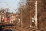 30.12.2013 km 27.8 der Saalbahn bei Jena Paradies.