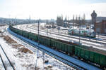 Die Gleisanlagen von Gera Hbf am 31.01.2026, Blickrichtung Süden