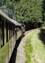 Rennsteigbahn, hier geht es abwrts vom Rennsteig nach Sttzerbach, 2005