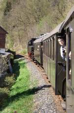 Zug der Rennsteigbahn 2005 bei Sttzerbach, 2005