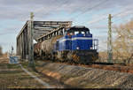 Kesselzug mit 275 010-7 (Lok 207 | Vossloh G 1206) unterwegs in Schkopau Richtung Merseburg Hbf.