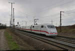 401 053-4 (Tz 153  Neumünster ) als unbekannter Umleiter-ICE unterwegs in Großkorbetha.