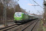 Flixtrain (ELL) 193 424 mit dem FLX 1239 von Hamburg Hbf nach Stuttgart Hbf, am 22.03.2026 in Erfurt-Bischleben.
