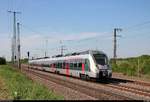 9442 303 (Bombardier Talent 2) von Abellio Rail Mitteldeutschland als SE 74527 (SE15) von Saalfeld(Saale) nach Leipzig Hbf fährt in Großkorbetha auf der Bahnstrecke Halle–Bebra (KBS