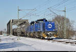 Kesselzug mit 275 014-9 (Lok 211 | Vossloh G 1206) und 275 013-1 (Lok 210) unterwegs im heimatnahen Schkopau Richtung Merseburg Hbf.
Viele Grüße zurück an den Tf!

🧰 InfraLeuna GmbH
🚩 Bahnstrecke Halle–Bebra (KBS 580)
🕓 11.2.2021 | 14:03 Uhr
