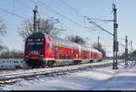 DABpbzfa 762.0 (50 80 80-35 384-2 D-DB) mit Schublok 146 007-0 pendelte witterungsbedingt nur zwischen Naumburg(Saale)Hbf und Halle(Saale)Hbf.