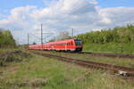 DB 612 102 + 612 xxx als RE 3663 von Göttingen nach Glauchau (Sachs), am 06.05.2022 in Wandersleben.