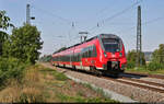 442 810 (Bombardier Talent 2) unterwegs in Leißling.

🧰 Franken-Thüringen-Express (FTX | DB Regio Bayern)
🚝 RE 4984 (RE42) Nürnberg Hbf–Leipzig Hbf
🕓 13.8.2022 | 11:16 Uhr