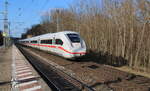 DB 812 041  Baden-Württemberg  als ICE 598 von München Hbf nach Berlin Gesundbrunnen, am 27.03.2026 in Erfurt-Bischleben.