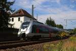9442 109 (Bombardier Talent 2) von Abellio Rail Mitteldeutschland als verspäteter RE 74566 (RE16) von Naumburg(Saale)Hbf nach Erfurt Hbf, dann weiter als RB 74694 nach Eisenach, fährt in Bad