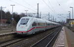 DB 5812 004 (Tz 9004) als ICE 691 von Berlin Gesundbrunnen nach M�nchen Hbf, am 26.01.2021 in Neudietendorf.