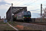 Kesselzug mit 193 260-7 (Siemens Vectron) am späten Nachmittag in Schkopau Richtung Merseburg Hbf.