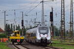 Nachschuss auf 9442 310 in Großkorbetha auf den Weg nach Weißenfels.