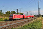 146 016-1 unterwegs an der Bahnhofsausfahrt von Großkorbetha.