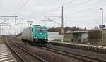 HLG 185 607-9 als Tfzf Richtung Eisenach, am 21.02.2023 in Seebergen.