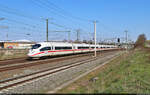 Nachschuss auf den verspäteten 403 028-4 (Tz 328  Aachen ) in Halle-Ammendorf, Eisenbahnstraße.

🧰 DB Fernverkehr
🚝 ICE 1006 (Linie 29) München Hbf–Hamburg-Altona [+20]
🕓 6.4.2023 | 10:58 Uhr