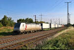 KLV-Zug (Erontrans Sp.z.o.o.) mit 186 359-6 unterwegs in Großkorbetha Richtung Weißenfels.