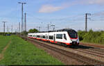 6442 914 (Bombardier Talent 3 Plus) passiert gleich das Einfahrsignal von Großkorbetha.