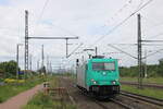 HLG 185 618-6 als Tfzf Richtung Erfurt, am 28.05.2025 in Neudietendorf.