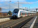 Abellio 9442 302 als RB 74614 von Leipzig Hbf nach Erfurt Hbf, am 29.11.2025 in Vieselbach.