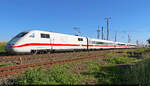 401 563-2 (Tz 163) als Umleiter, geschossen an der s�dlichen Einfahrt des Bahnhofs Gro�korbetha Richtung Halle(Saale)Hbf.