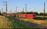 187 153-2 f�hrt Schiebeplanenwagen durch Gro�korbetha Richtung Wei�enfels.

🧰 DB Cargo
🕓 1.7.2025 | 20:07 Uhr