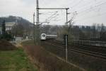 ICE 411 1171 mit ICE1505 am 17.03.2008 in Bad K�sen.