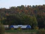 145-CL 201 der RBH am 10.10.2008 zwischen Naumburg und Bad K�sen unterhalb des Bismarckturmes bei Altenburg/Saale.