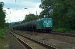 VEOLIA 145-CL 004 (145 095-6 D-VC), mit Kesselwagen Richtung Gro�korbetha, in Naumburg (S); 13.07.2009