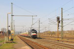 MRCE 182 596-7 mit dem DPF 51 von Oldenburg (Oldb) Hbf nach Erfurt Hbf, am 02.04.2016 in Neudietendorf.