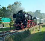 DR 52 8154-8 mit dem DLr 84194 von Freyburg (Unstrut) nach Karsdorf bei Balgstdt; 13.09.2008