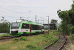 Der VT 212 (95 80 0648 712-7 D-EIB) der Erfurter Bahn war am 07.07.2026 in Erfurt Ost als Tfzf vom Bw der Erfurter Bahn Richtung Erfurt Hbf unterwegs.